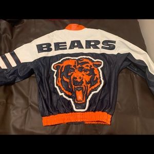 Chicago Bears leather jacket.